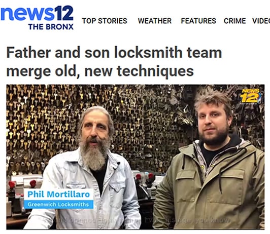 News 12 Interviewed Phil and Phil Jr of Greenwich Locksmiths